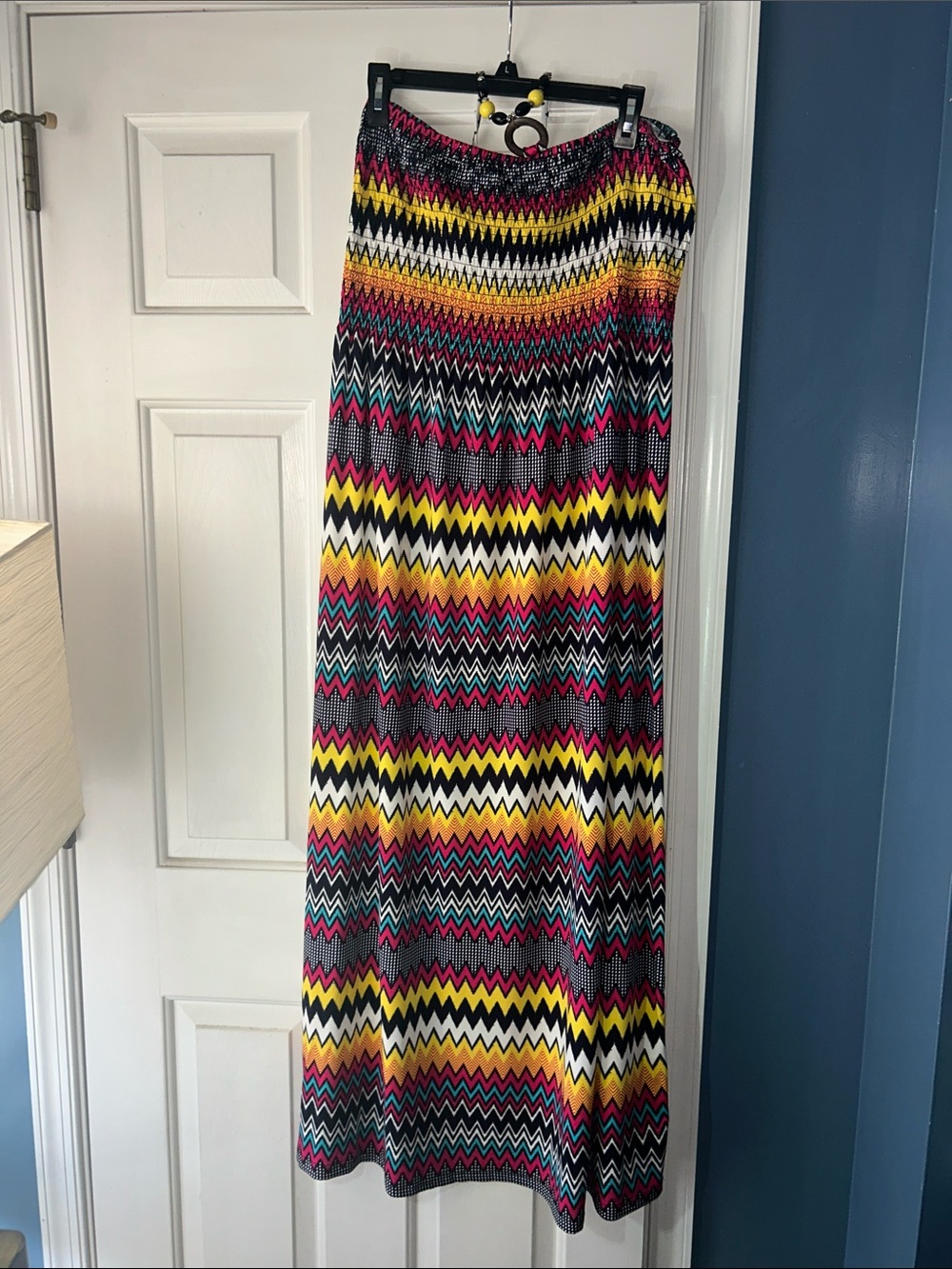 Magic Multicolor Chevron Maxi Dress with Bright Zigzag Print. Maxi dress size 2x